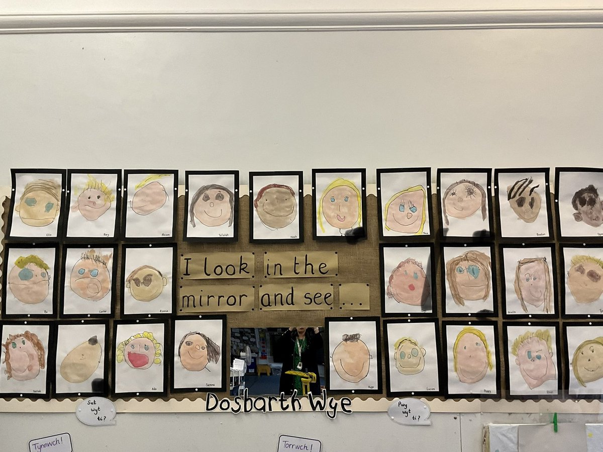cwp_early_years's tweet photo. Our context this term is ‘Marvellous Me’ look at our fantastic paintings f ourselves in Dosbarth Wye. #cwp https://t.co/2DuAvtxKgN
