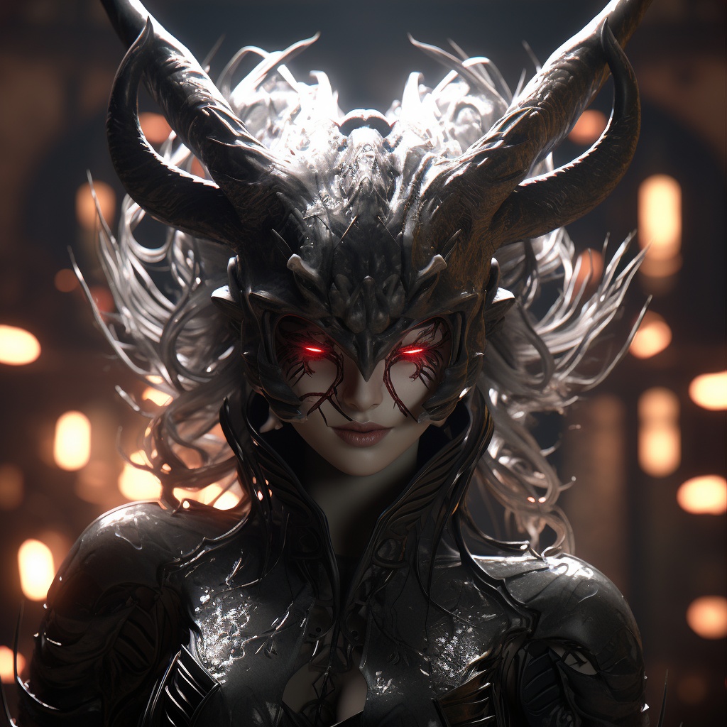 cesar20984's tweet photo. "Demonic Delight: A Study of Light, Dark, and Joyful Chaos" 
#brushworkmastery #celestialpunk #darkacademia #boldcharacterdesign #midjourney #AIArtworks. 
👉 #Prompt in Alt. https://t.co/3ByGsylqEw