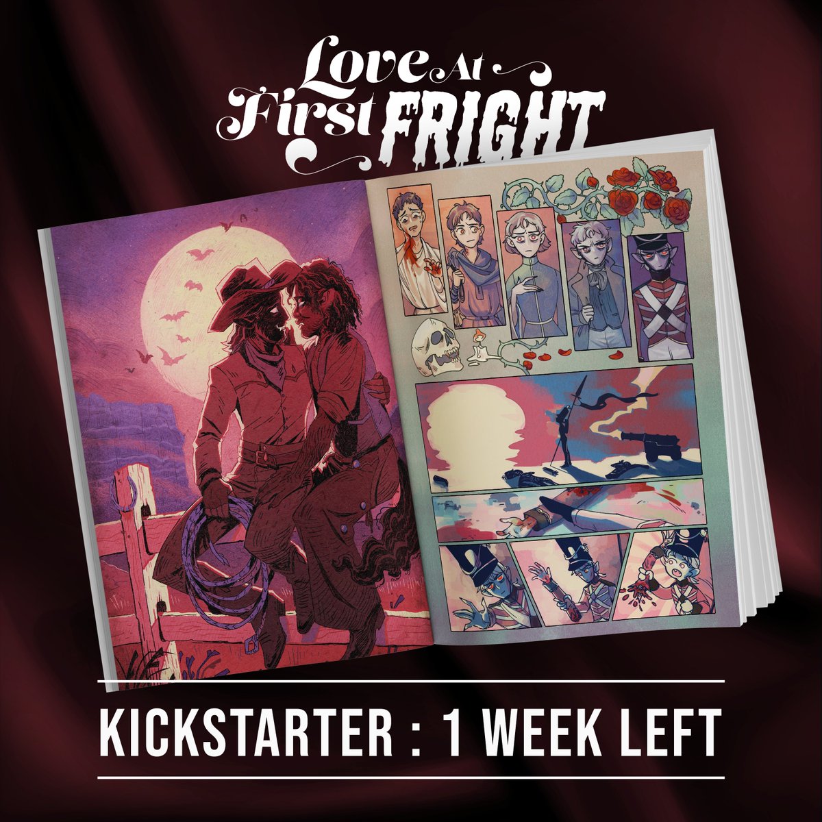 Only 7 days left to get our wholesome LGBT+ monster boyfriends zine!

Get your while you still can :
kickstarter.com/projects/curly…

Ends November 9th 1 a.m. EST.