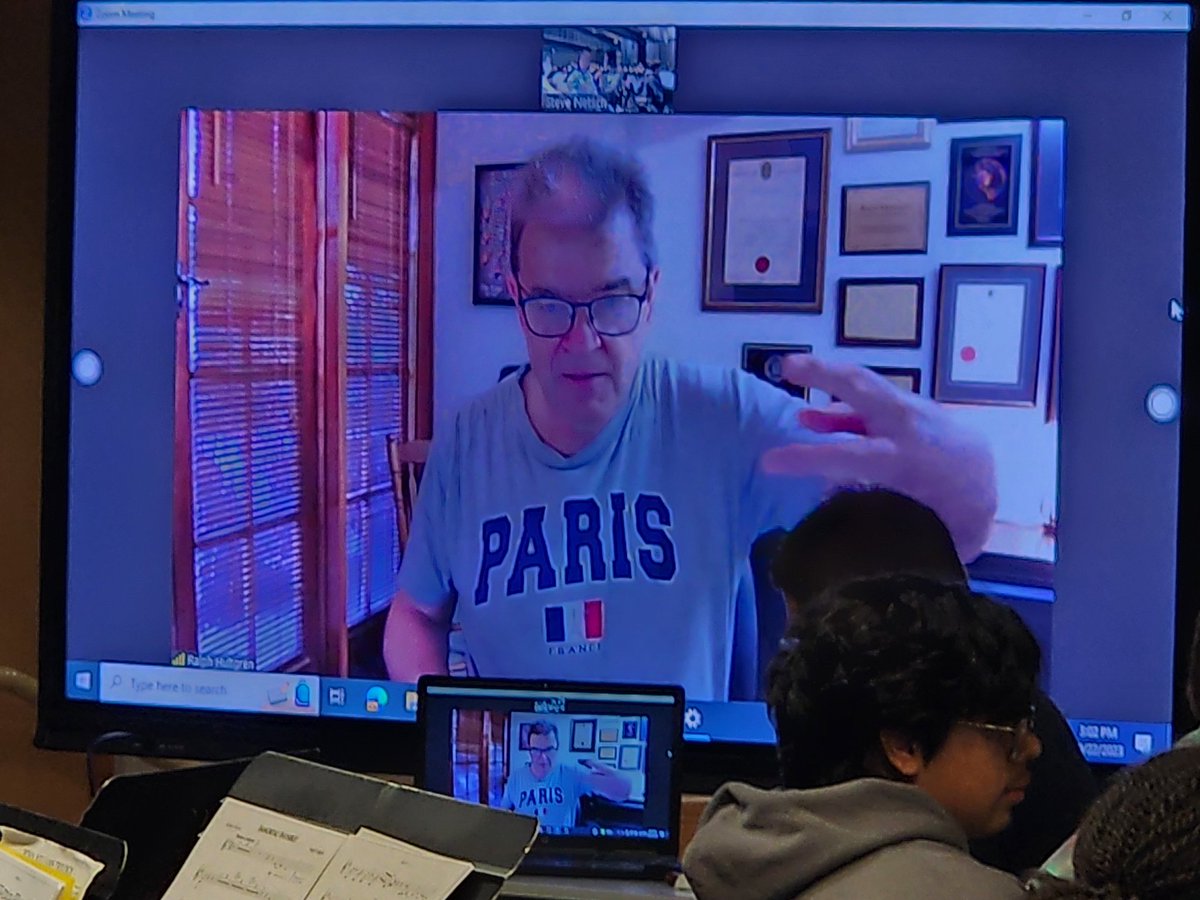 BDCSBand's tweet photo. We are grateful for Dr. Ralph Hultgren for visiting with us from Australia today as we work on his setting of "Immortal! Invisible!" Thanks to @KjosMusic for publishing such a great piece!

#Practice4CarnegieHall https://t.co/cd2dy2fTmg