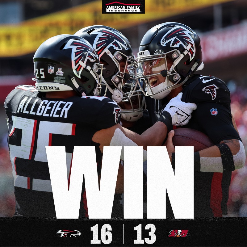 AtlantaFalcons's tweet photo. First place has a nice ring to it!