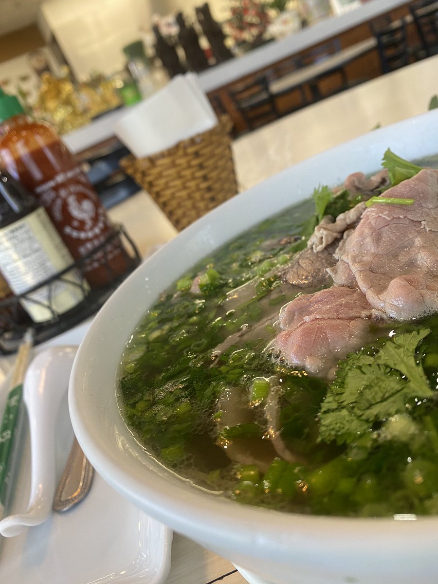 EricBis0n's tweet photo. Today I did the menu “no look” and ordered my #Pho and #Coffee in Vietnamese. My stomach was talking for me. #LoveLanguage https://t.co/1UMJnWNC0O