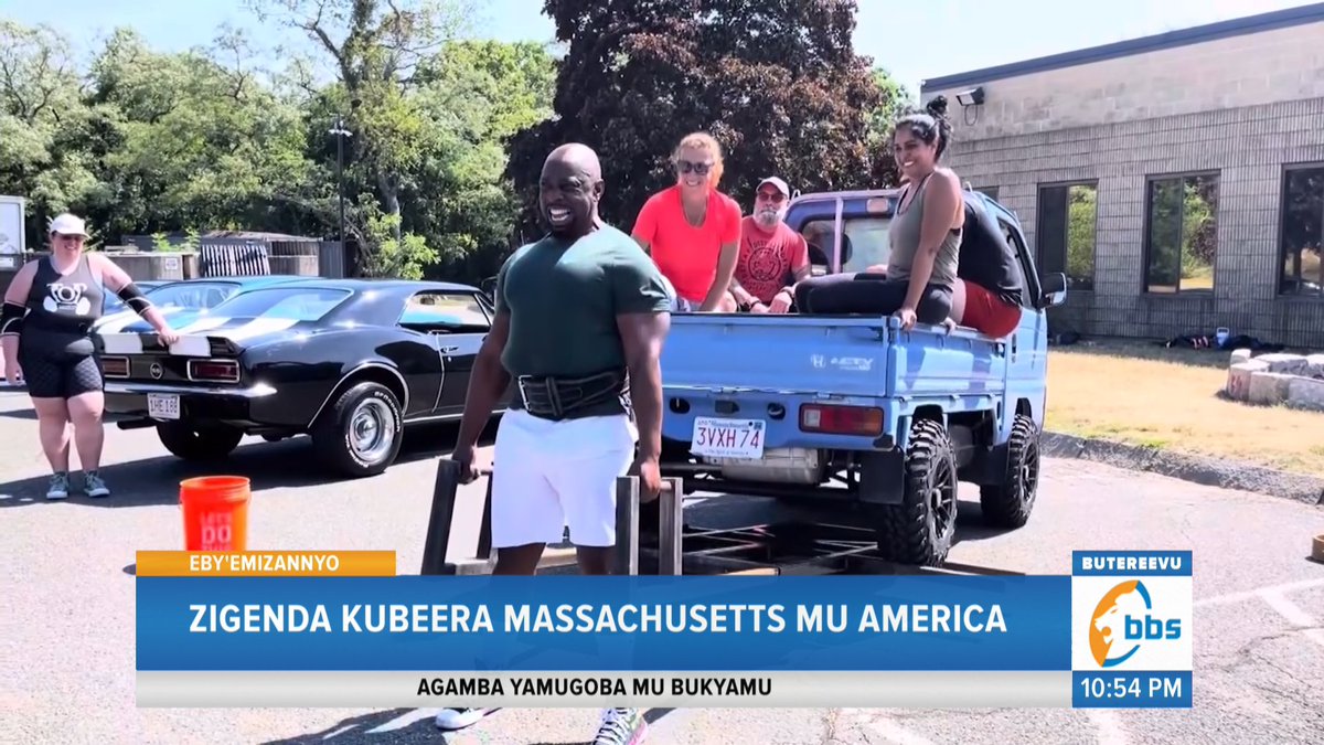 bbstvug's tweet photo. Nakinku mu muzannyo ogw’okusitula obuzito munnayuganda @RoyMubiru2 nga asinziira mu ggwanga lya America aweze okuwangula empaka eza world Strong man Championship ezigenda okubeerayo ku lw’omukaga olujja. Empaka zino zigenda kutegekebwa mu kibuga Massachusetts. #BBSGambuuze #BBSAgeesigika #BBSKATI