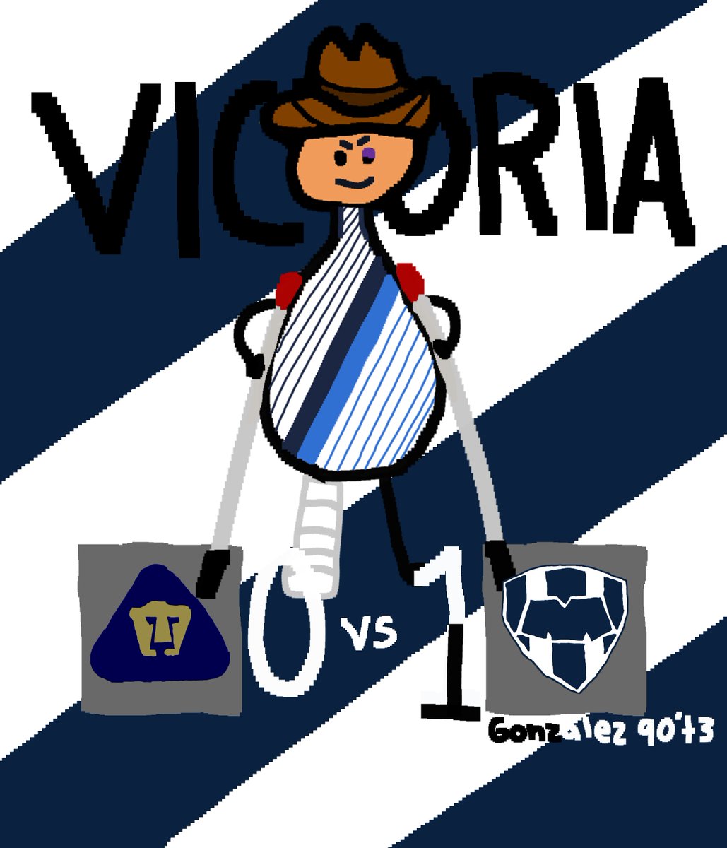 futbolmxpaint's tweet photo. Rayados gana sobre la hora a Pumas. https://t.co/HyhveTiseu