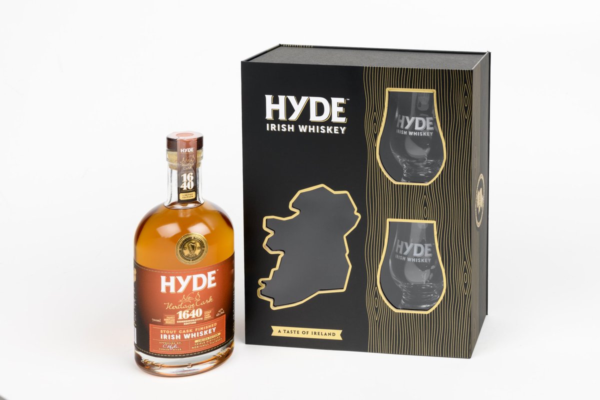 COMPETITION TIME! Just retweet this post and you are in with a chance to win a bottle of HYDE #8 Stout cask finished ‘heritage cask’ in a luxury HYDE gift box with two HYDE branded whiskey glasses. Draw on Friday 27th Oct at 8pm! #itsallaboutthewood #irishwhiskey