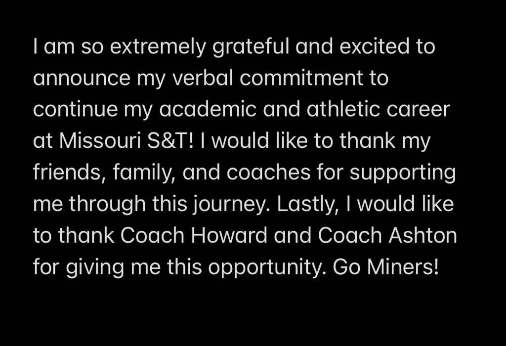 Nina Piper 2025 (@ninapiper13) on Twitter photo Committed!!! I am so grateful for this journey and so excited for the next chapter. <a href="/Miners_SB/">S&T Softball</a> <a href="/BryanKHoward1/">Bryan K. Howard</a> <a href="/Ashton_Howard08/">Ashton Howard</a> <a href="/KSA_Klutch/">KSAKlutchLonergan</a> <a href="/oehawkssoftball/">Olathe East Softball</a> Committed!!! I am so grateful for this journey and so excited for the next chapter. <a href="/Miners_SB/">S&T Softball</a> <a href="/BryanKHoward1/">Bryan K. Howard</a> <a href="/Ashton_Howard08/">Ashton Howard</a> <a href="/KSA_Klutch/">KSAKlutchLonergan</a> <a href="/oehawkssoftball/">Olathe East Softball</a>