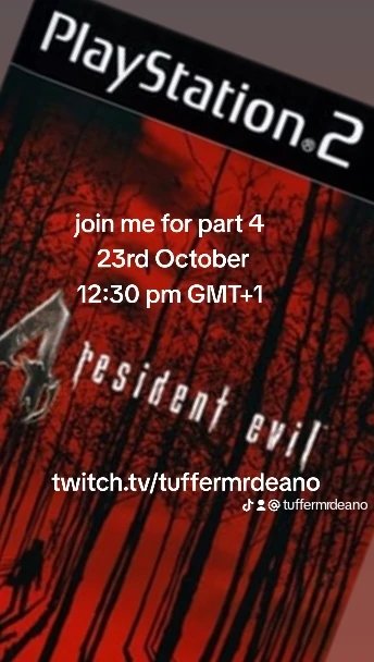 Mrdeano's tweet photo. #ResidentEvil4 #capcom #tuffer
#twitch #horrorstreamer #smallstreamersupport #horrorstreamersofthefray
#playstation2 https://t.co/U4BEjiuyFO