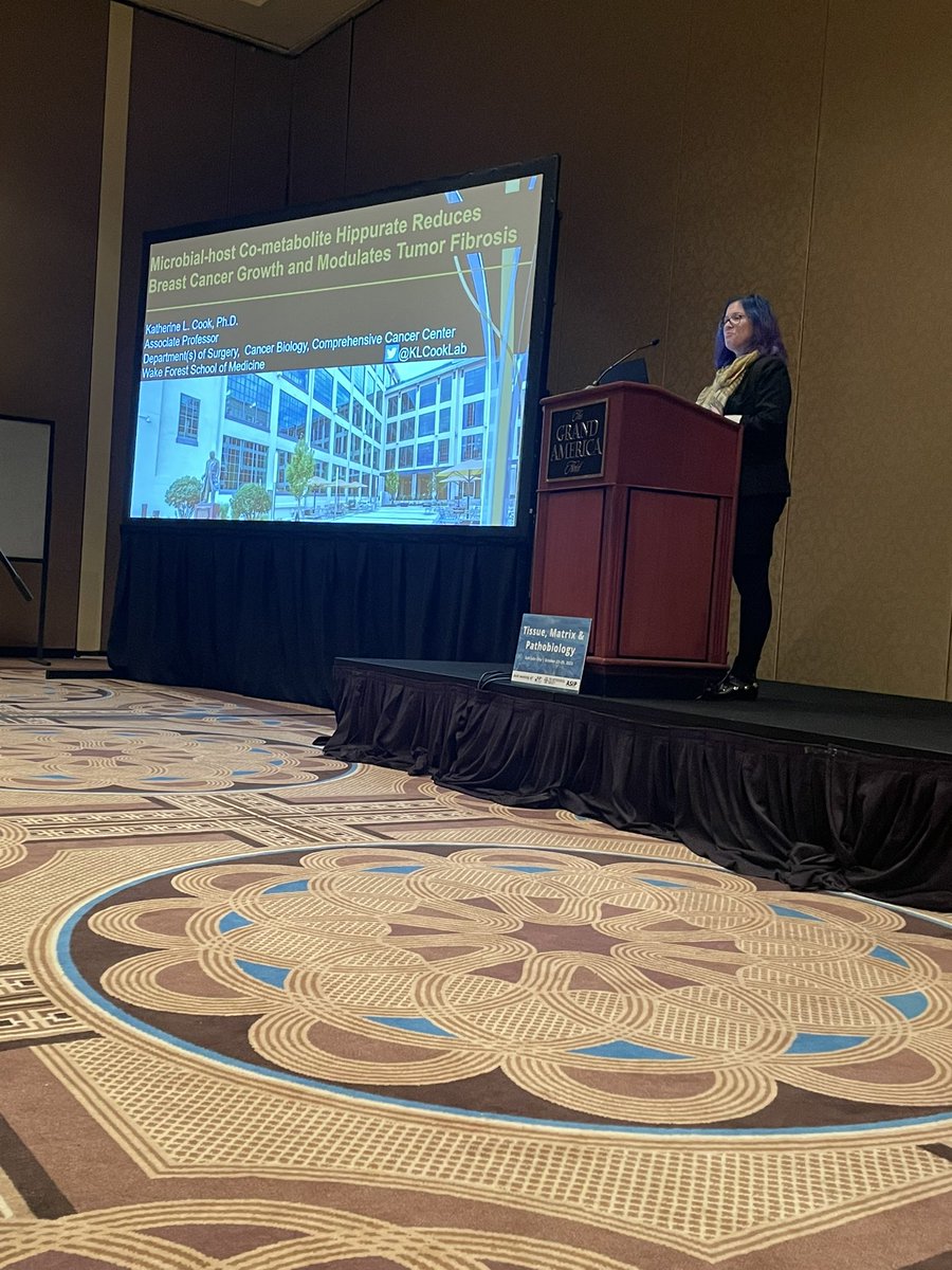 @KLCookLab @WakeCancer shows that #microbiome metabolite hippurate modulates matrix deposition in the TME to limit #BreastCancer progression