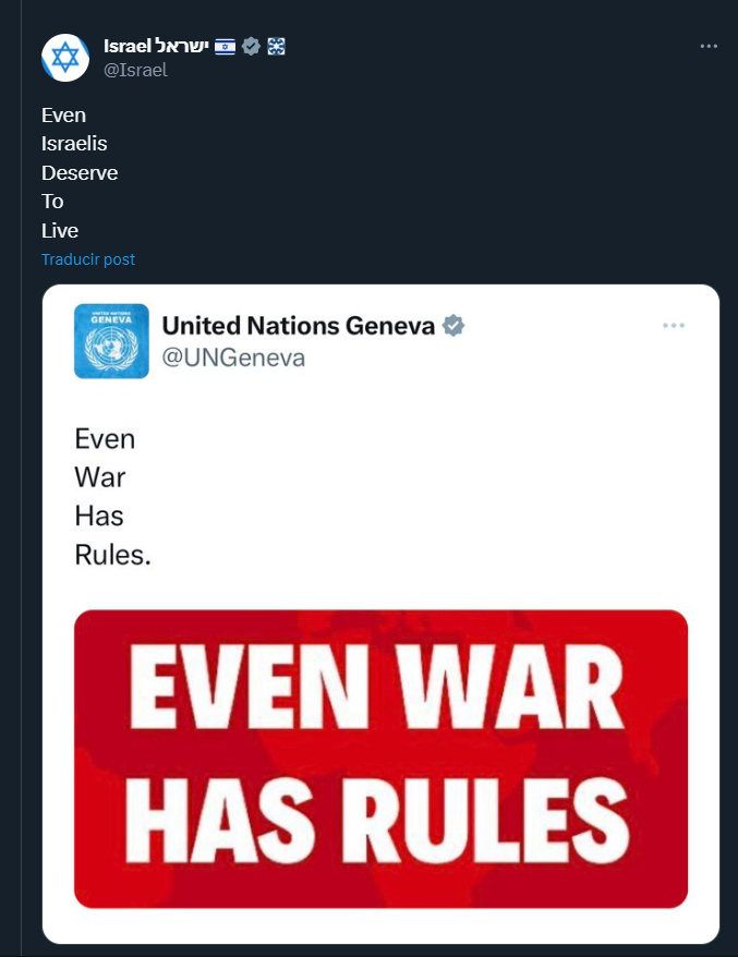 Técnicamente las Naciones Unidades ni siquiera han dicho de quién hablan y sin embargo, son plenamente conscientes de que es de ellos