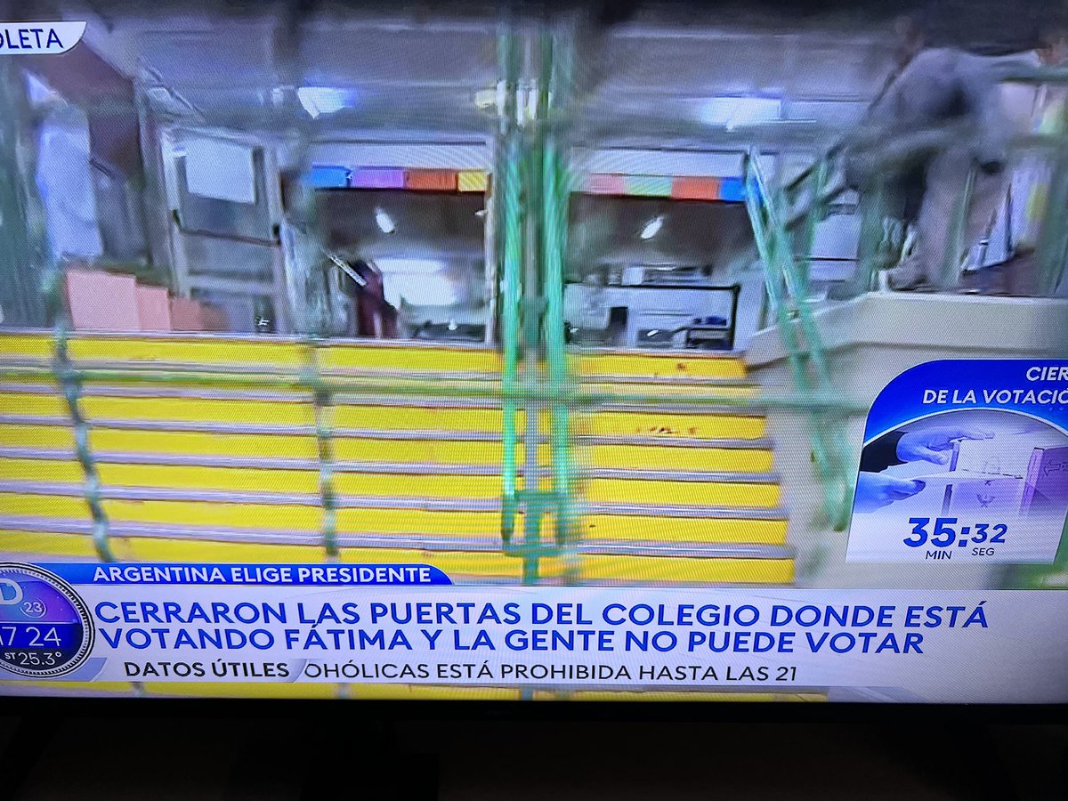 NUNCA VISTO. Cerraron la escuela para que Fátima Florez vote tranquila.

Más casta que esto, no existe.