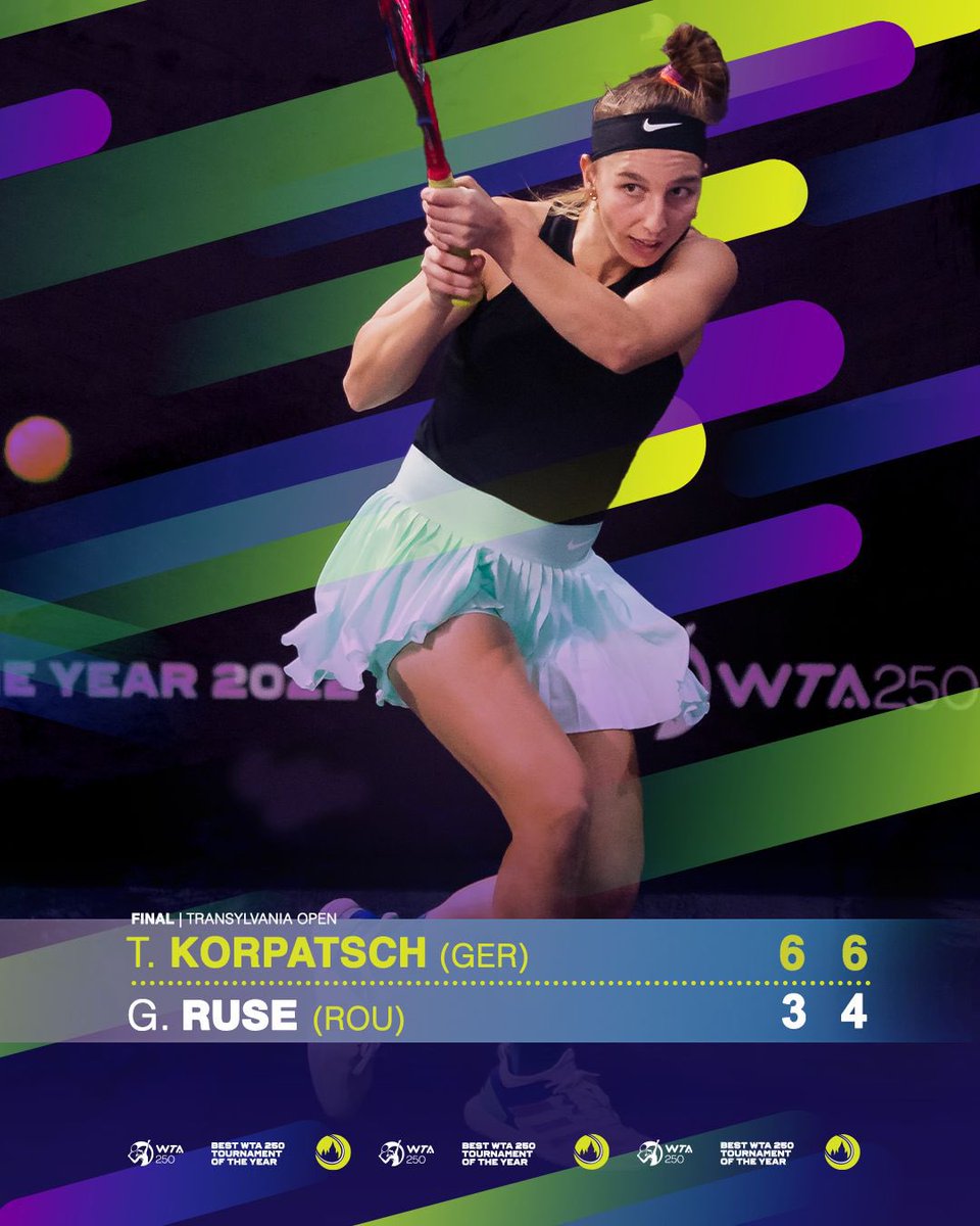 Gabriela Ruse pierde finala turneului de la Cluj-Napoca, Transylvania Open. Tamara Korpatsch din Germania câștigă primul trofeu WTA al carierei. 
#TO2023 #TransylvaniaOpen