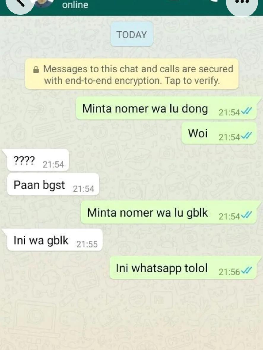 Rahasiaremajaaa's tweet photo. Kumpulan Chat Wa Yang Bikin Ngakak 😅

_ A THREAD _ https://t.co/lwOwRT7DhX
