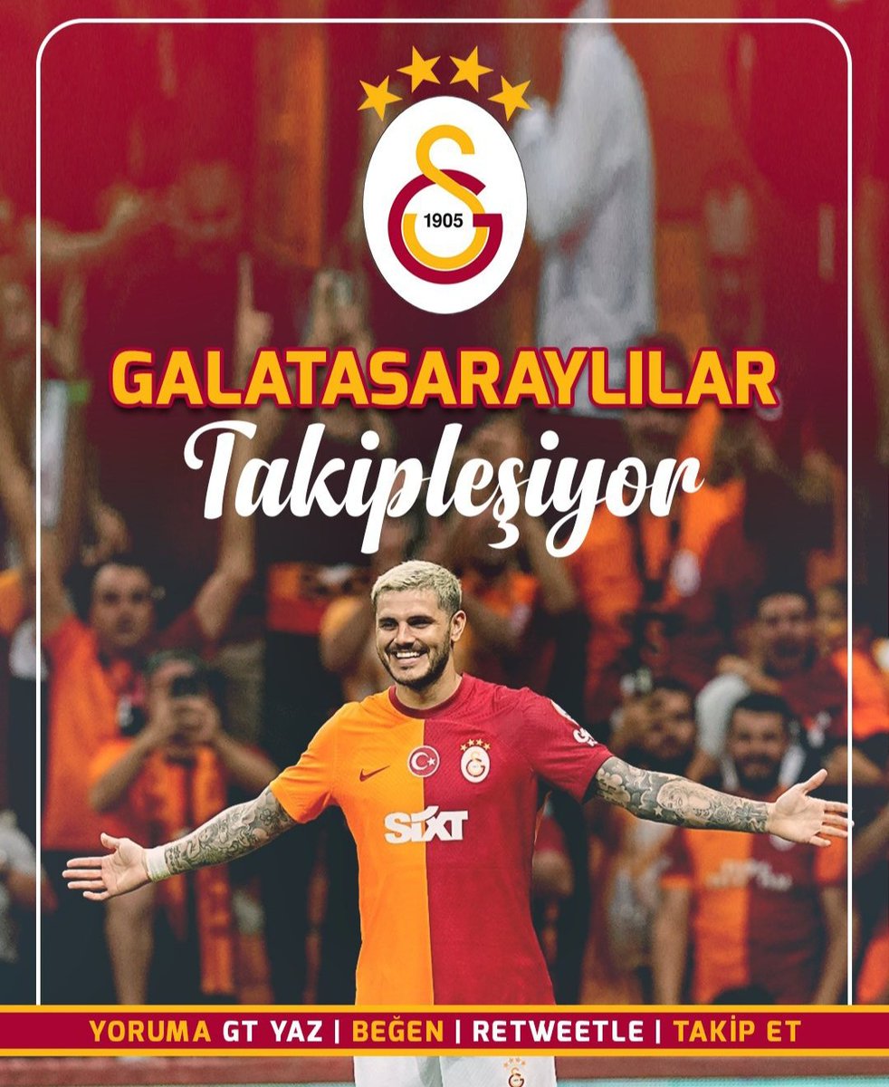 KÜÇÜK HESAP KALMASIN🔥

🔥 REKOR TAKİPLEŞME BAŞLIYOR

🔥 HEP BİRLİKTE BÜYÜYEREK 

🔥 GALATASARAY KALEMiZİ
       KORUYALIM

🔥 HERKESE ANINDA GT VAR🟨🟥

❌RT YAP 🎯
❌GT YAZ 🎯
❌BEGEN 🎯
OLUYOR ARKADAŞLAR BÖYLE DEVAM ETKİLEŞİM ARTTIKÇA BÜYÜYORUZ HAYDİİİ 💛❤️
#GALATASARAY