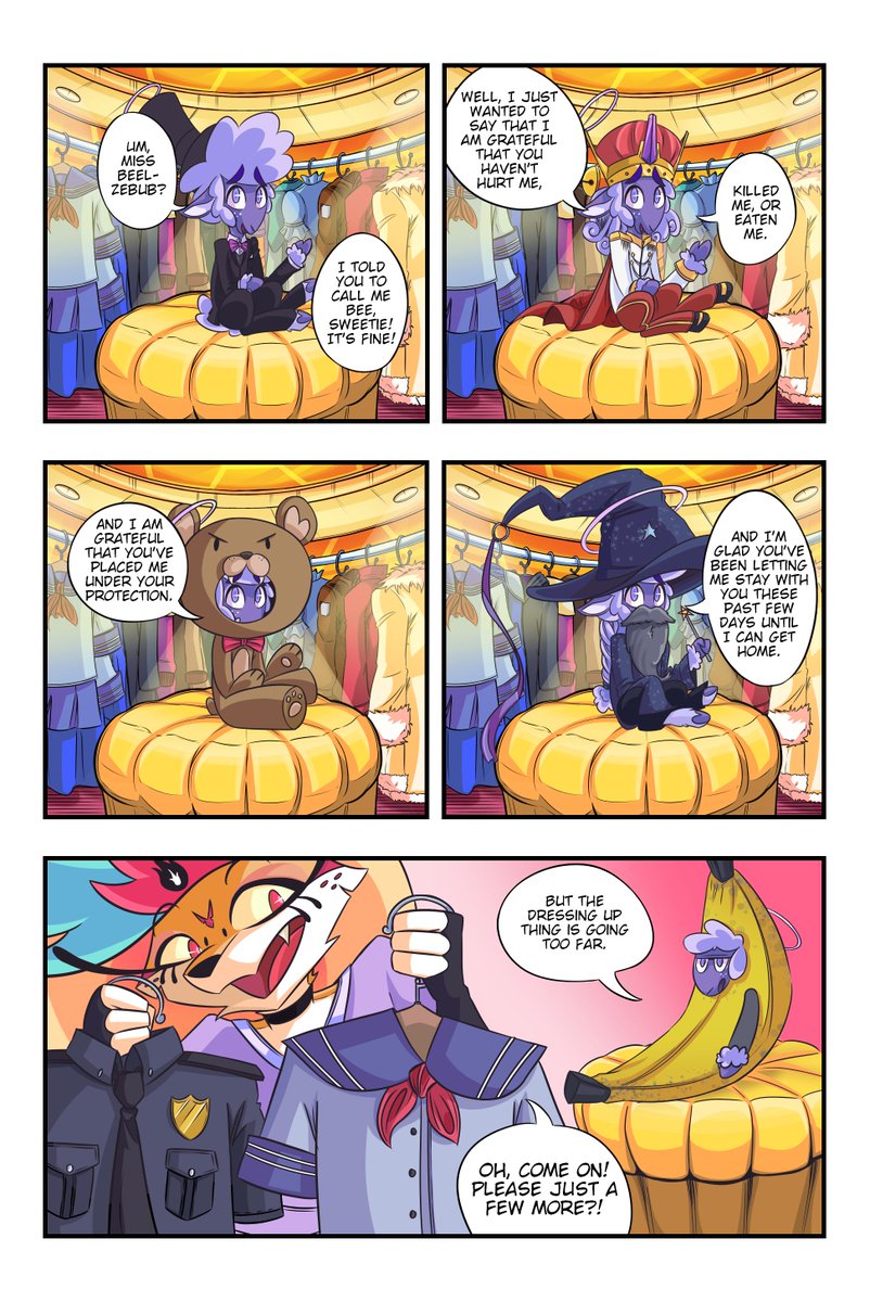 LivesTalos's tweet photo. Page 2 of "Cherubee"!

Admit it, you would dress up Collin if you had the chance.

Written By Me, Drawn by MustashedBain: https://t.co/4cKN9Tw9XP

#HelluvaBoss #HelluvaBossArt #HelluvaBossBeelzebub #HelluvaBossCollin #Cherubee https://t.co/s0MlMIVv7i