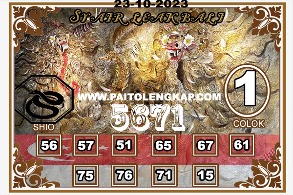 DaftarPAS4D's tweet photo. Angka Main Singaporepools 23 Oktober 2023
Angka Main : 5697
2D: 56*59*57*65*69*67*95
3D: 569*567*596*597*576*579*659
SHIO : MONYET & KELINCI
CB: 5 & 9
Tutup: 17:30 WIB & Result 17:40 WIB
UPS, Bossku.
#syairsgp #syairpas4d #angkamainsgp #daftarpas4d #angkamainssgp #linkpas4d https://t.co/7NWd5t4dJq