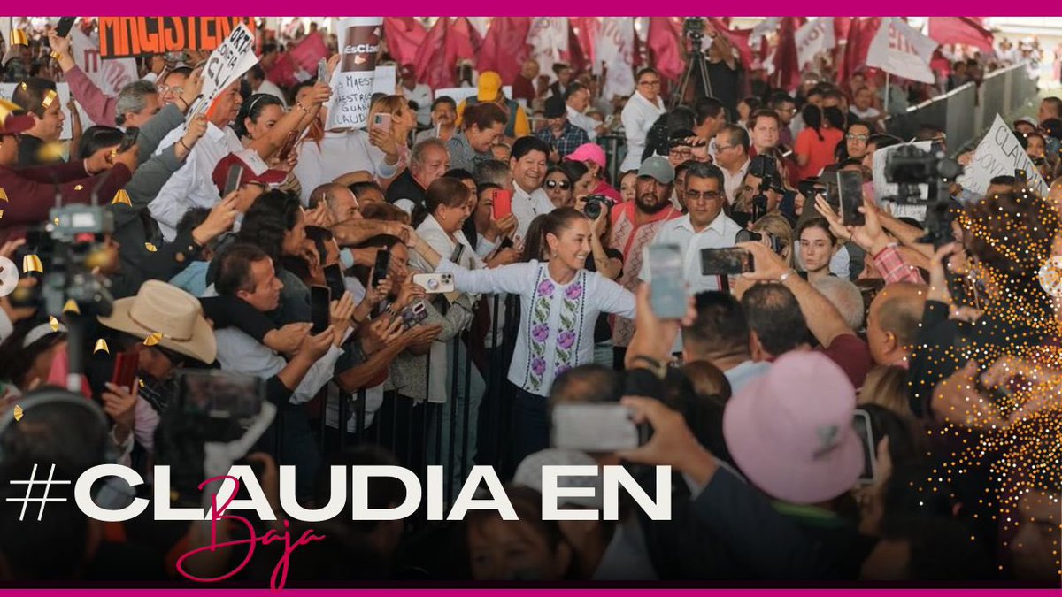 Claudia Sheinbaum es una líder que une corazones 🫶🏼 en Baja California y en todo México 🇲🇽 . 
¡Su compromiso con la #4T es nuestra fuerza 💪🏻! ¡La unidad nos identifica 🙌🏼!
#ClaudiaEnBaja 🤩 
#Claudiadores 🛡️