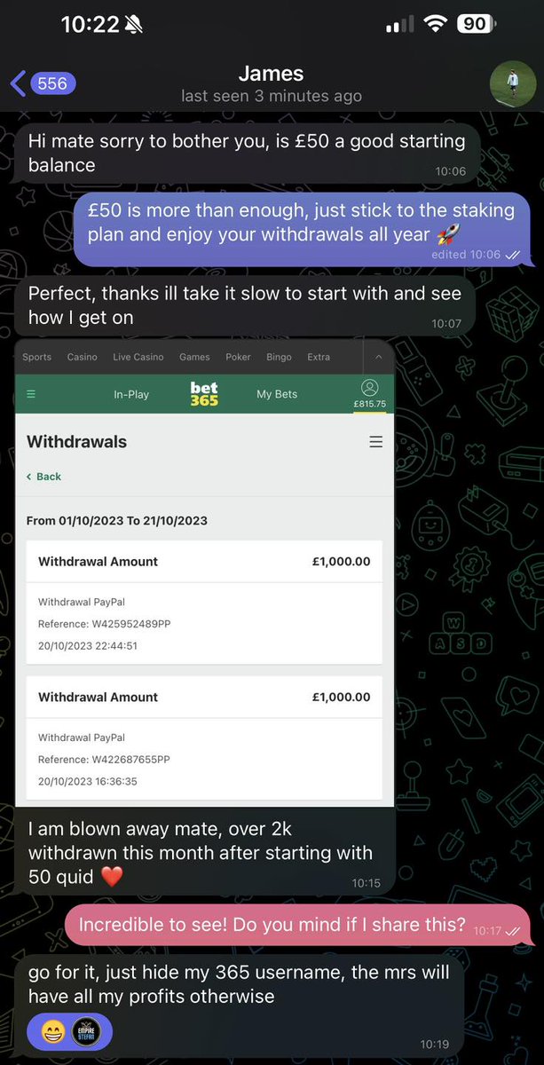 WHAT A WEEKEND! time for a £200 GIVEAWAY!🚀 To celebrate a record weekend of profit & knocking on the door of 2,000 premium members🤯 We will give £100 to 2 of you! to enter follow these steps: 1👉LIKE THE POST 2👉RETWEET THE POST 3👉 FOLLOW ME Winner drawn 8pm MONDAY