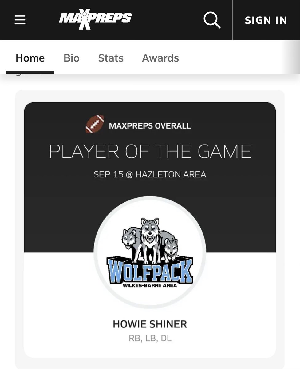ShinerHoward's tweet photo. Thanks @MaxPreps !!! https://t.co/IZVbpCLrrE