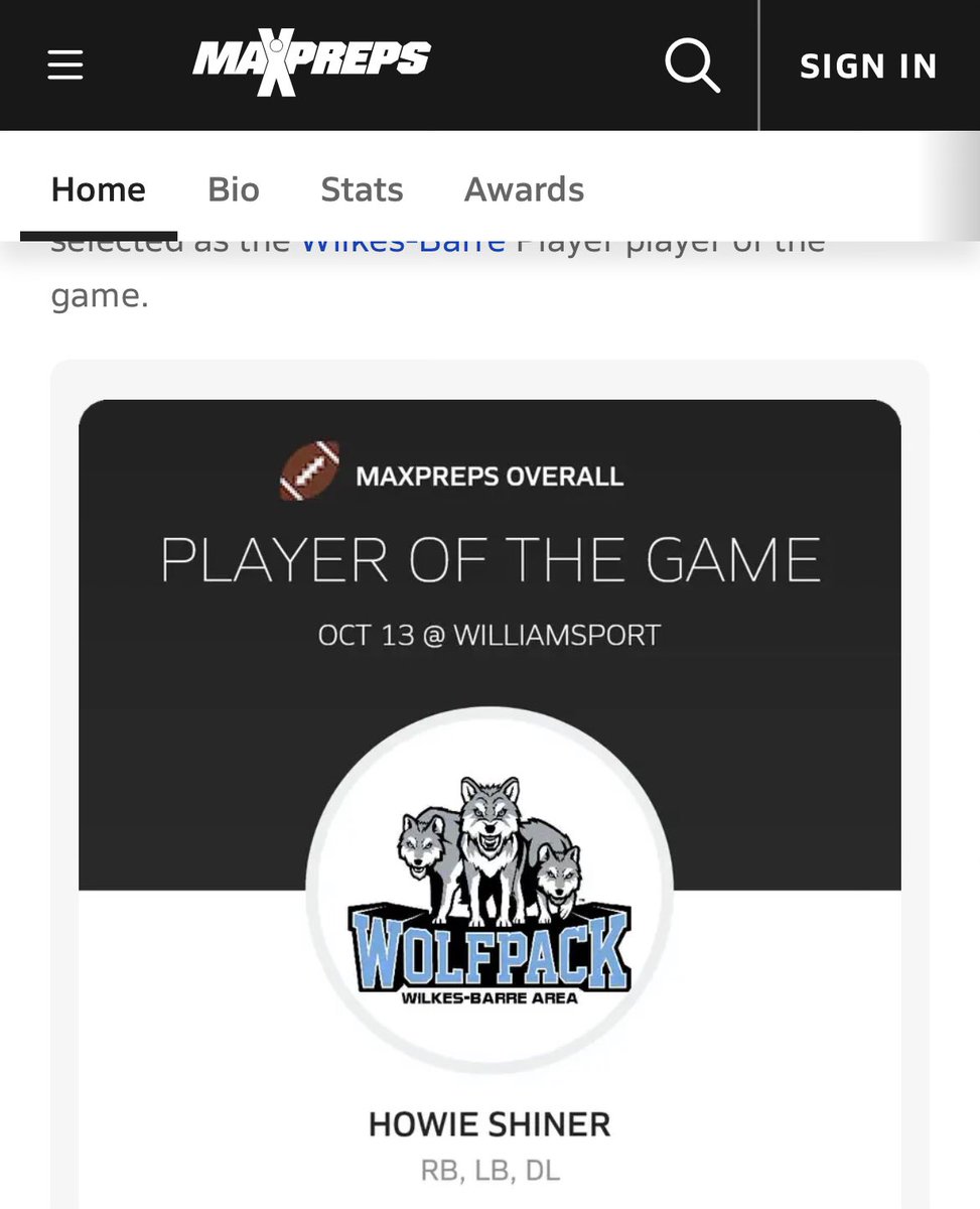 Thanks <a href="/MaxPreps/">MaxPreps</a> !!!