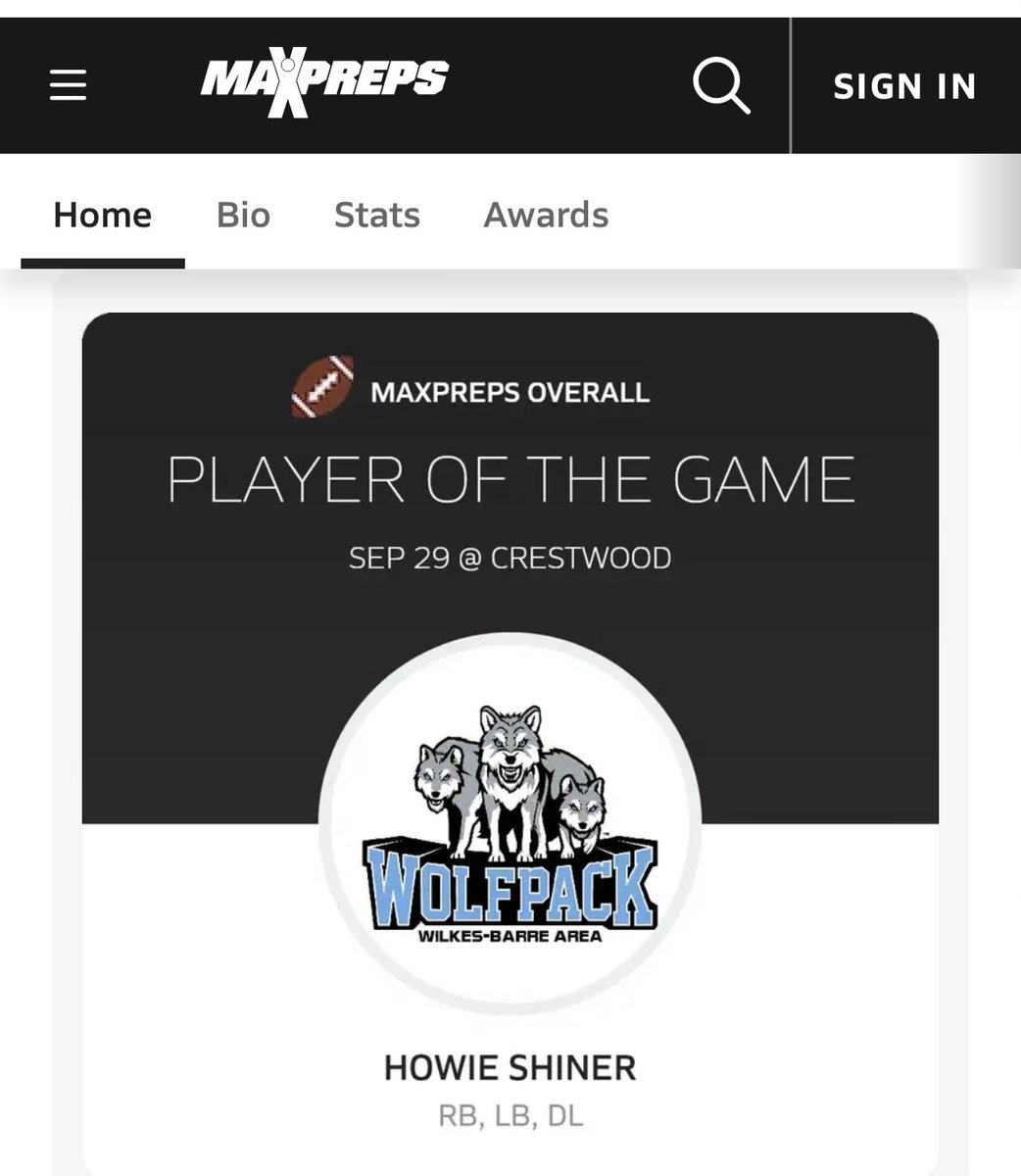 ShinerHoward's tweet photo. Thanks @MaxPreps !!! https://t.co/IZVbpCLrrE