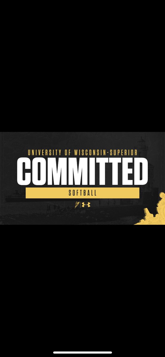 SophiaOtto19's tweet photo. I am excited to announce that I have verbally committed to UW Superior!!! I can’t wait for the next 4 years. I would like to thank my family and friends for their support along the way. Go Jackets!!🖤💛
@FastpitchDelta @deltamilwaukee @UWSsoftball @uwsuperior @GoHHSathletics https://t.co/X1LaNyGiri