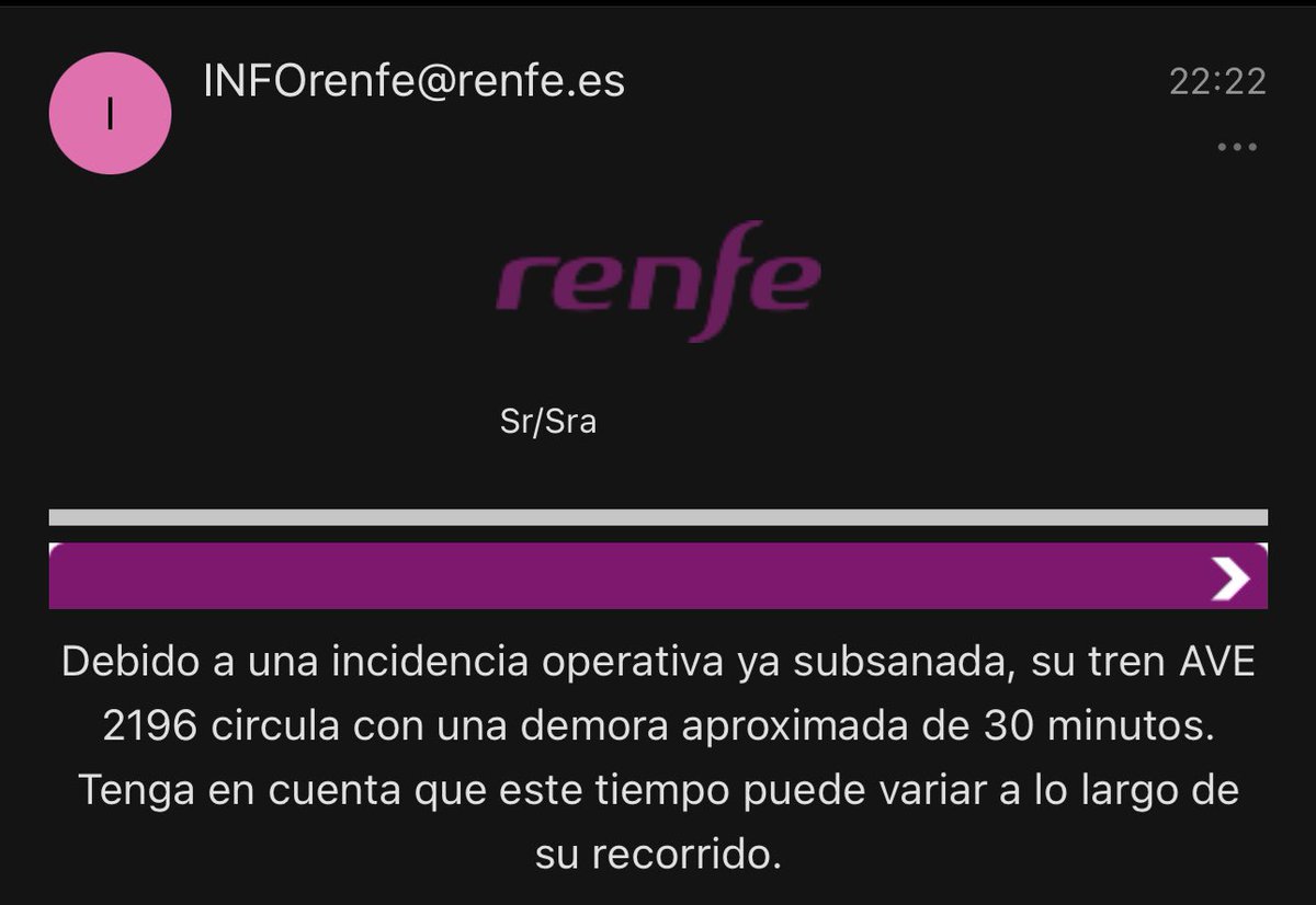 lavickoooo's tweet photo. Es una vergüenza que tanto en el trayecto de ida como en el de vuelta de Granada - Madrid tenga atrasos por “índicencias” @Renfe 

Eliges ir en tren por motivos de comodidad y “rapidez” y el servicioda mucho que desear.

Los mismos mensajes en la misma parte del trayecto. https://t.co/IwybrJFmbV
