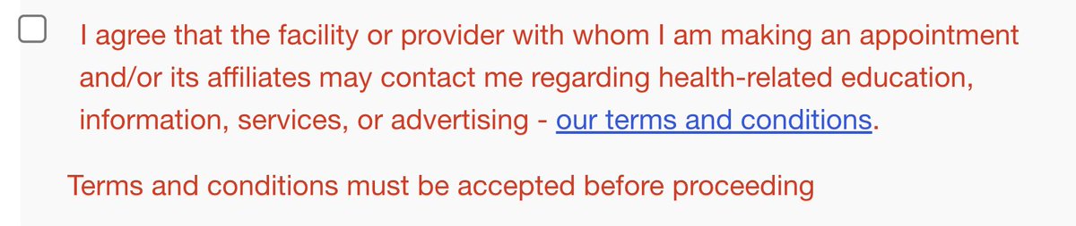 Shpigford's tweet photo. welcome to the united states, where you quite literally can't make an appointment with your doctor without agreeing to have your medical data sold to advertisers. https://t.co/WLHshjWLwP