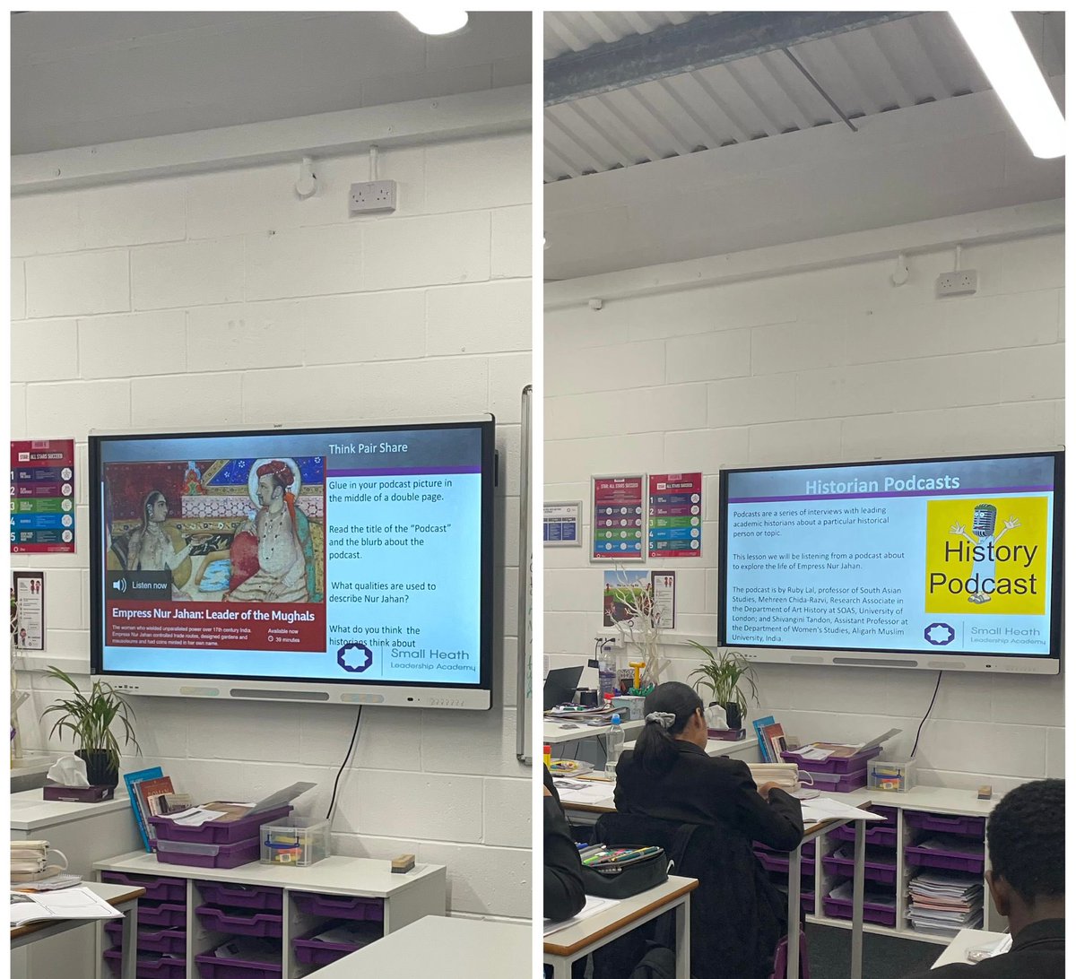 See our Year 8 history students listening to a BBC podcast on Nur Jahan to consider the different interpretations presented by historians. @mchidarazvi @rajandatar @histassoc #rubylal #herstory #CulturalCapital