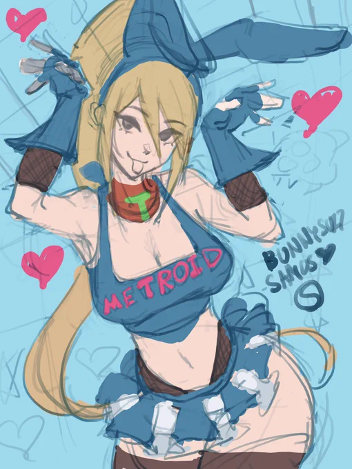 Bunny Samus WIP