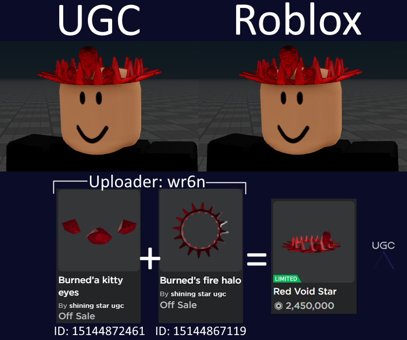 Peak” UGC on X: UGC creator UsualRage uploaded a 1:1 copy of the item Epic  Face in 2 parts. #Roblox #RobloxUGC  / X