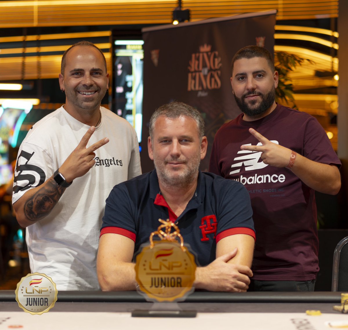 ligaESpoker's tweet photo. Después de un pacto a 3 y de seguir peleando por el trofeo y la entrada a #LÑP6BarcelonaGranFinal, el orgulloso miembro de @Lacomunidad_pkr, @JaenCarrillo, se proclama campeón de la #LÑPjuniorMurcia en @CASINOMURCIA. https://t.co/0sVbw9lFA2