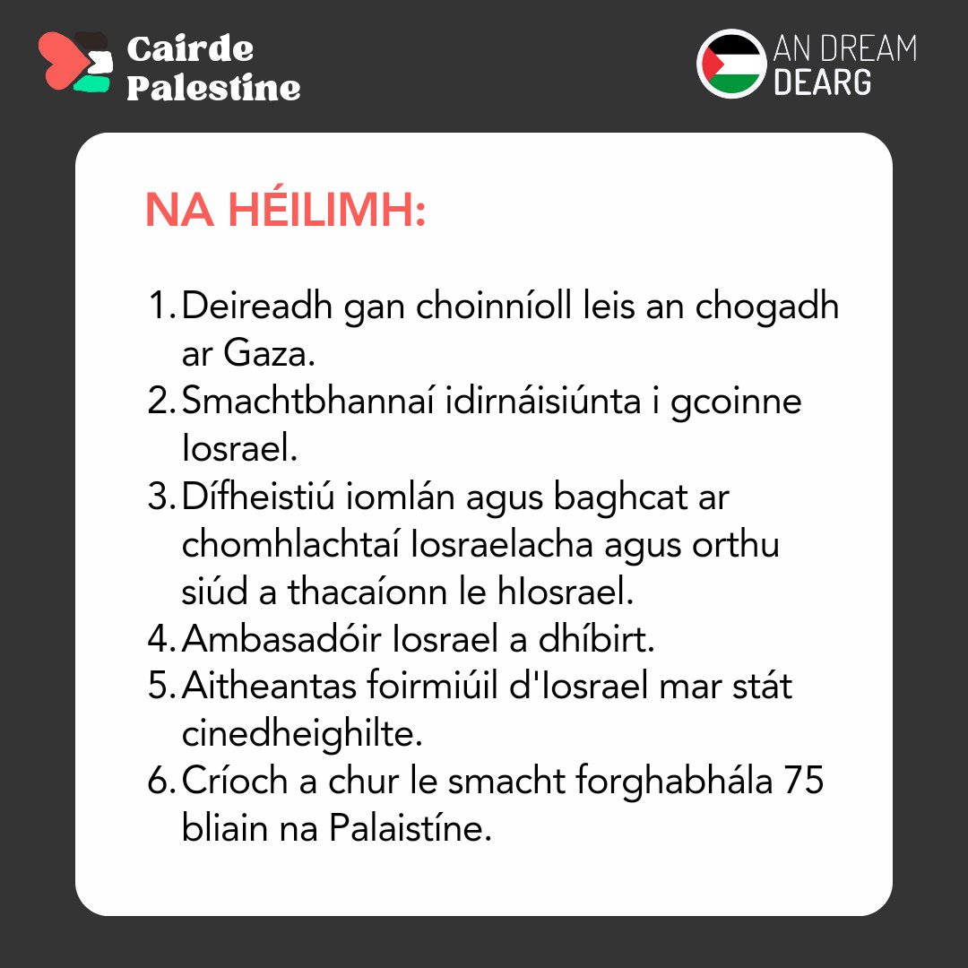 Cairde Palestine tweet media