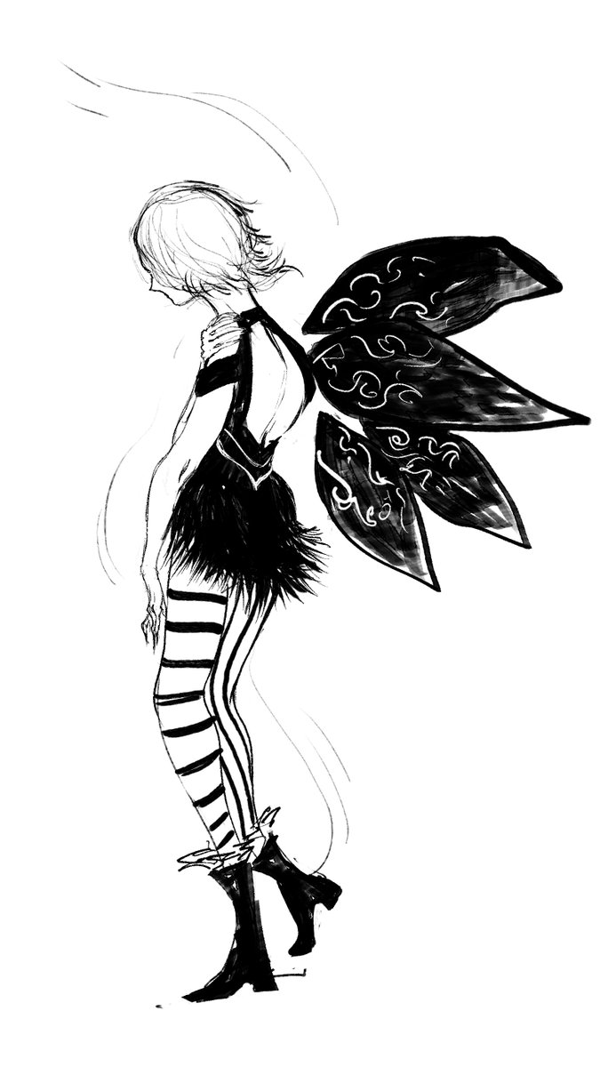 #fairy #illustration #ink #digitalart #art #CLIPSTUDIO