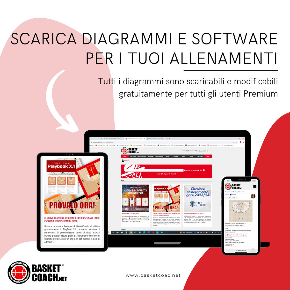 ➖ Accedi a BasketCoach
➖ scarica il software PBX
➖ scarica i diagrammi che preferisci
➖ apri e modifica i diagrammi con il PBX
➖ esporta come immagine o come pdf

Accedi ora su basketcoach.net

#basketball #basketballcoaching #basketballdrills #basket