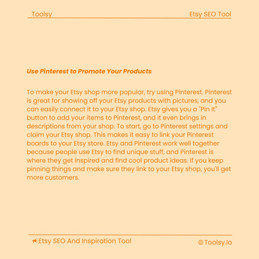 Toolsy_io's tweet photo. ✨ We shared many strategies you can use to increase your sales on Etsy in our article.
#toolsy #etsyseo #etsytools #etsyusaseller https://t.co/AeuS9geEOA