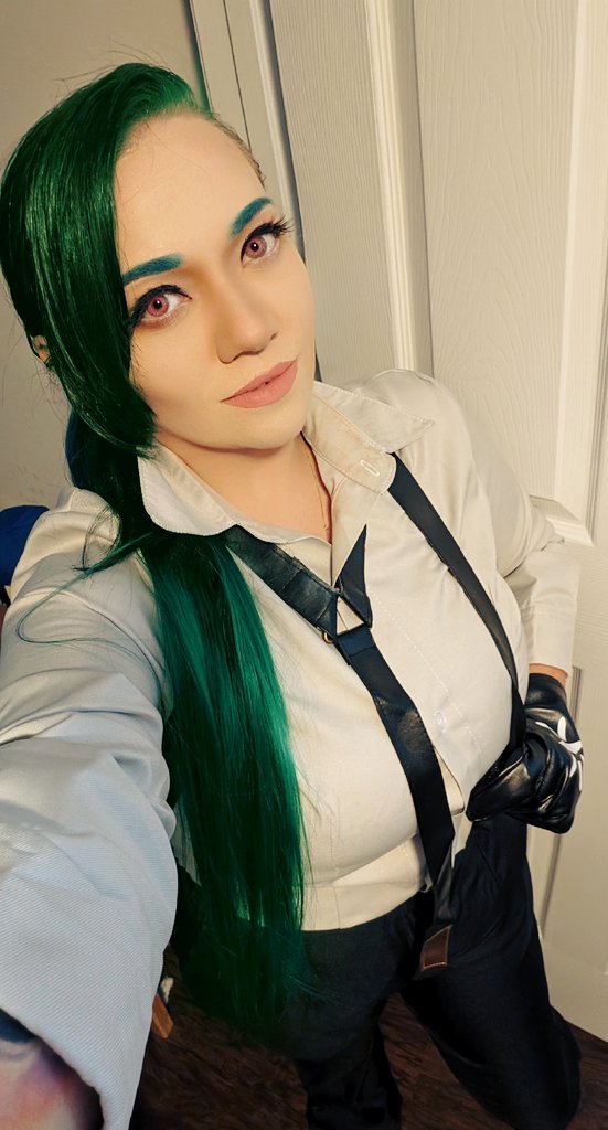 Gore_Jus_'s tweet photo. Rika here at your service 💚
(okay I REALLY like the way this came out-)
#pokemonrika #rikacosplay #firstcosplay https://t.co/LdpEql16Yq