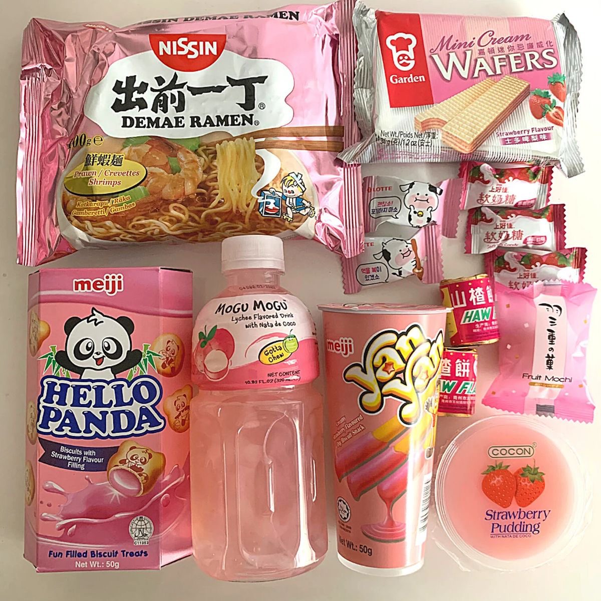 pink snacks 🎀