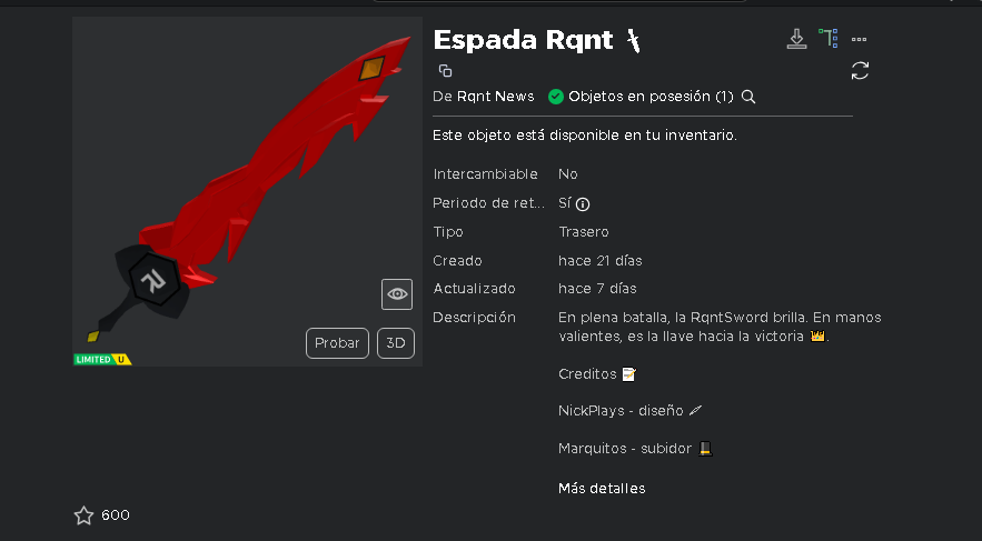 UgcNoticias_'s tweet photo. 🚨 Sorteo De un Código para este Limited Gratis 🚨

🗒️REQUISITOS:
1️⃣ Dar Me Gusta El Tweet.
2⃣ Retwittear El Tweet.
3⃣ Seguir a @NoticiasUgc / @derekbz03g

🔔 Activa las notificaciones

🕒¡Termina El 23 de octubre 2023! https://t.co/EK2iS0X44r