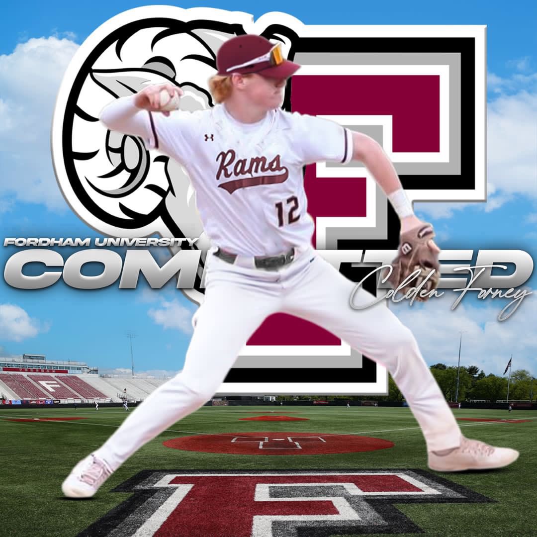 ColdenForney's tweet image. I’m humbled and excited to announce my commitment to play Division 1 baseball at Fordham University! Special thanks to my family, teammates, and coaches for all their support in this process! Go rams!