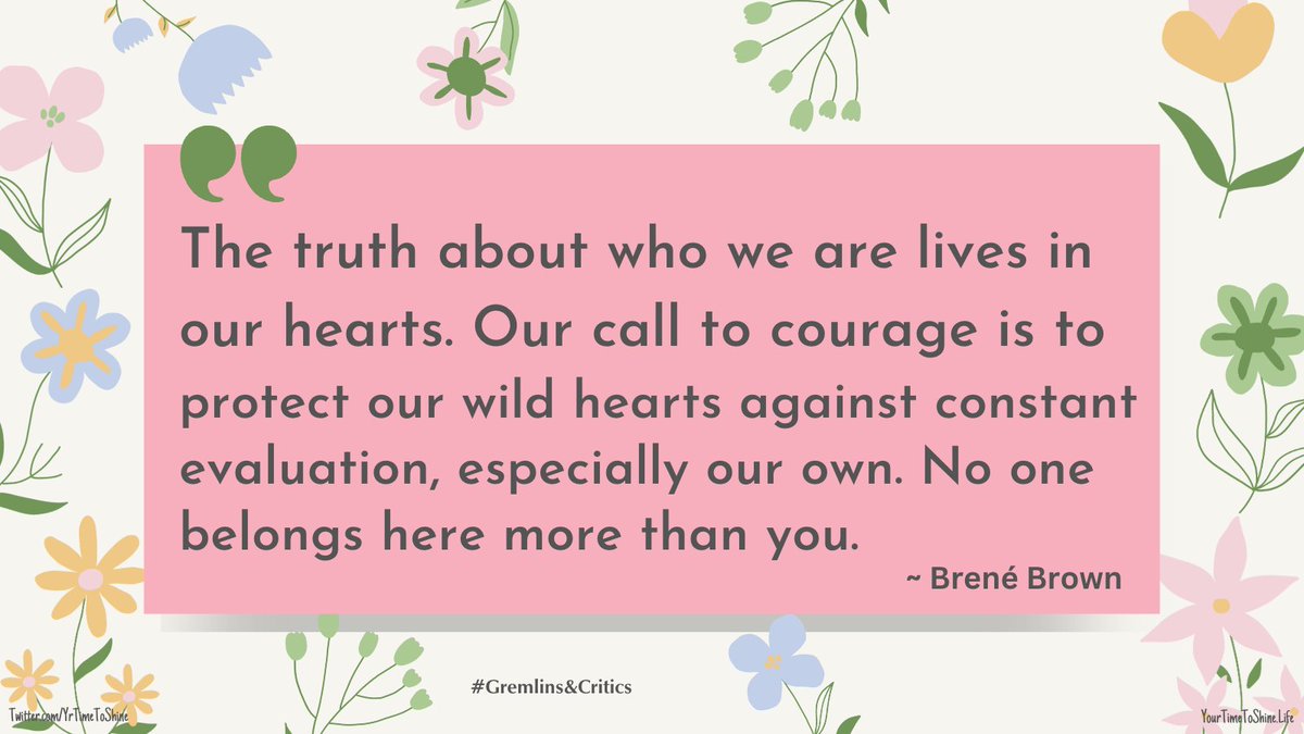YrTimeToShine's tweet photo. You are worthy and belong here just as much as anyone else…just ask your heart! This week’s Coaching Theme: GREMLINS AND CRITICS! 👹 #innercritic #gremlin #gremlintaming #courage #selfbelief #selfacceptance #youareenough https://t.co/wH2JyTfw5s