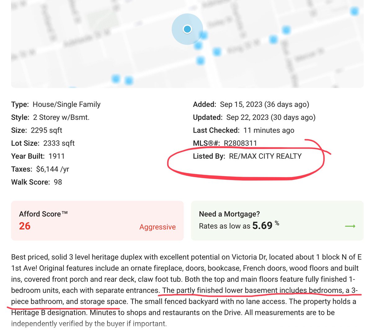 Hey @remaxwesterncan @REMAXca 
I toured this listing and its basement. 
I’m 5’4” and couldn’t stand up straight. DISGUSTING that anyone would market this for living. 
#VanRE @CityofVancouver