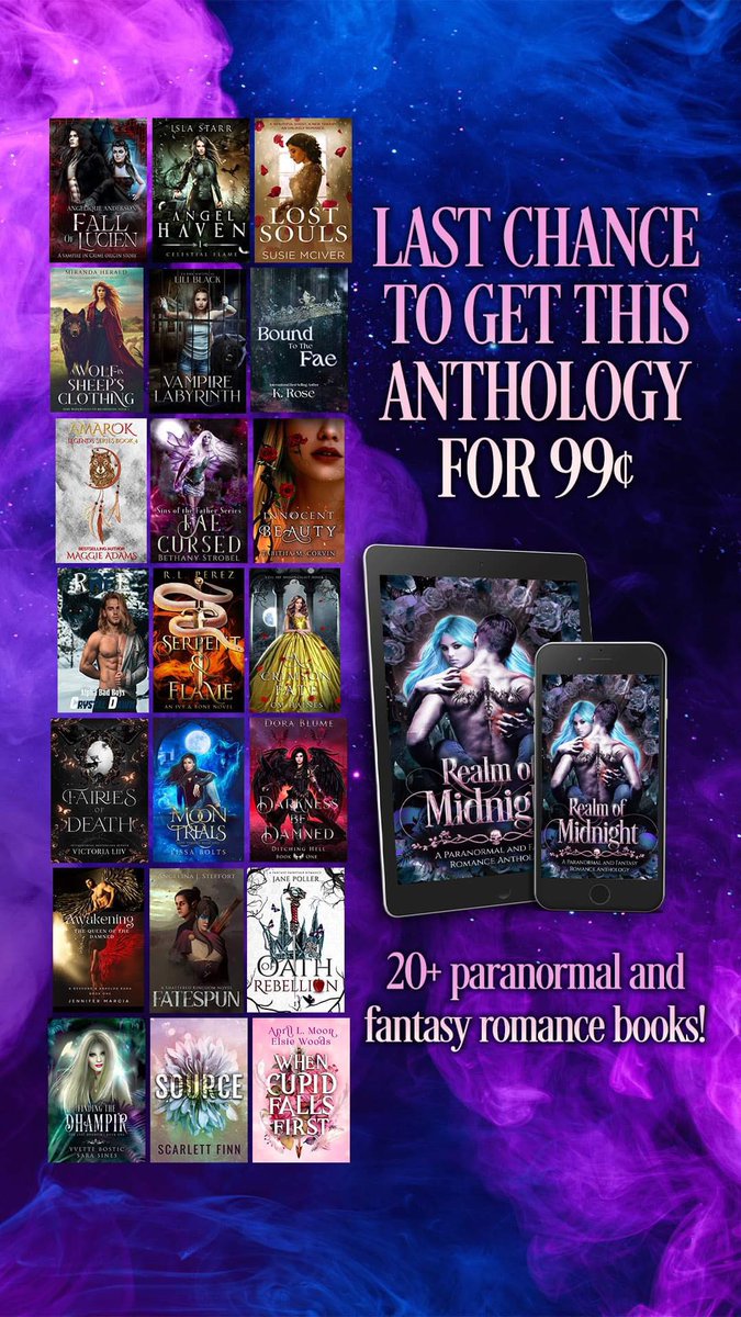 Last few hours! Grab it now!
books2read.com/realmofmidnight
#PNR #BookBoost #newreleases #99cents