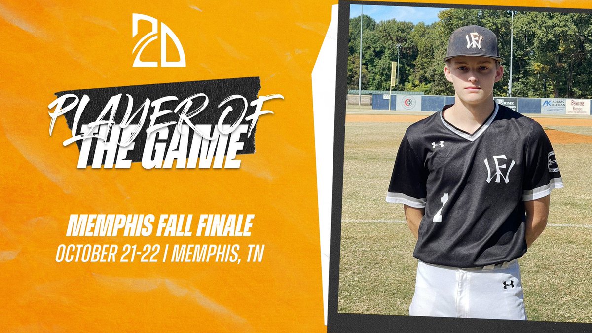 ⭐️ PLAYER OF THE GAME ⭐️

Owen’s Johnson; 4IP, 6K, 1BB

Summer Team: <a href="/WowFactorNation/">Wow Factor Baseball</a> Missouri White 

<a href="/2DsportsTN/">2D Sports Tennessee</a>
#2DMemphis