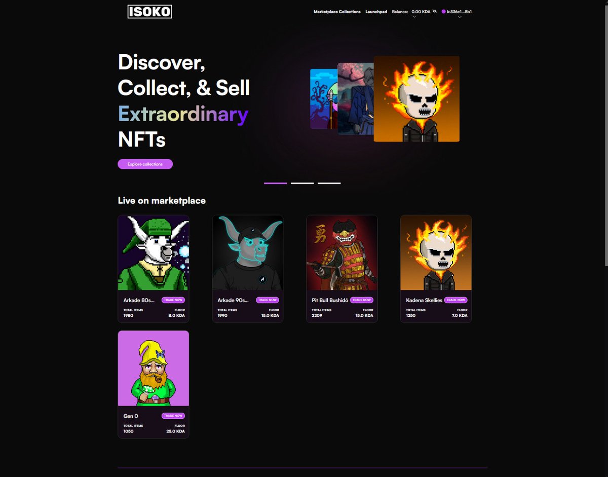 Isoko NFT Markeplace tweet media