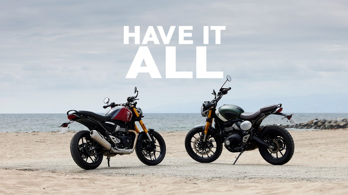 TriumphJapanKK's tweet photo. 遂にSpeed 400 ＆ Scrambler 400 X の価格発表!!
更に先行予約プレゼントキャンペーンも本日より開催です！
ぜひお近くのトライアンフ正規販売店へお問合せ下さい。
https://t.co/OtpoahdYLF

#Speed400
#Scrambler400X
#バイク好きと繋がりたい
#バイク乗りと繋がりたい
#トライアンフ https://t.co/UnoFQ4PIZc