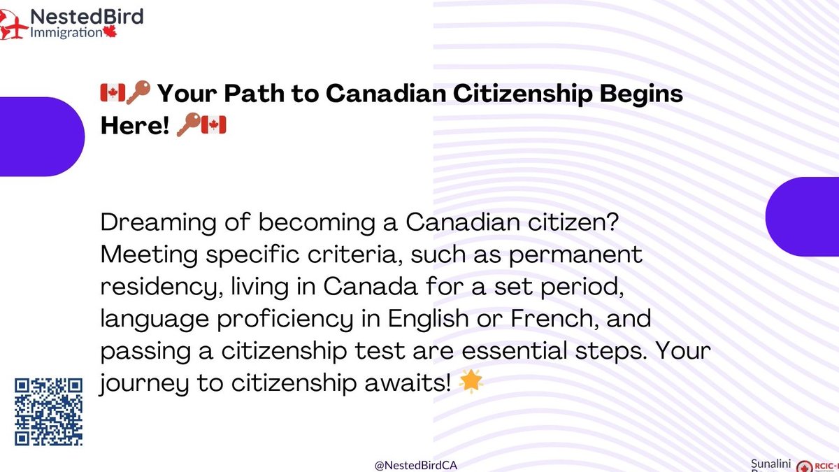 NestedBirdCA's tweet image. Dreaming of becoming a Canadian citizen? Meeting specific criteria is required. #NestedBirdImmigration  #CanadianCitizenship #PathToCitizenship #CanadaDreams