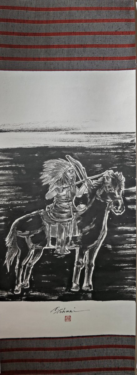 TohmeiTachibana's tweet photo. WAVE2023 ギャラリーくぼた別館にて今日から開催中❢
今年の作品はインディアン(^_^)v
初日の今日は18:00から
出品者クニさんによる
英語紙芝居のライブパフォーマンスがあります\(^o^)/
お時間のある方は是非お立ち寄りくださいm(_ _)m
#WAVE2023
#ギャラリーくぼた別館 https://t.co/p4EwaSEXit