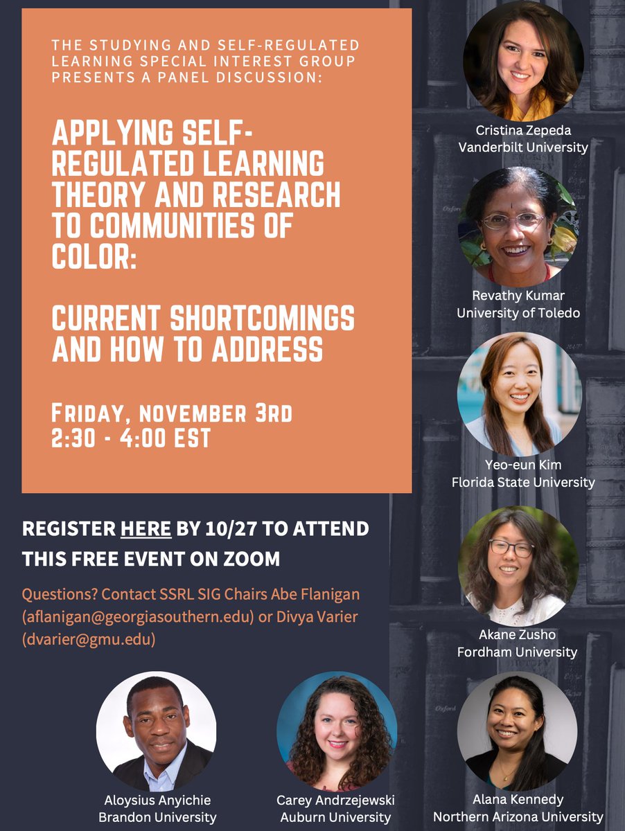 Excited for this @AERA_SSRL event coming up on November 3! Sign-up below: forms.gle/sG1uNVx8Kx6Efa…