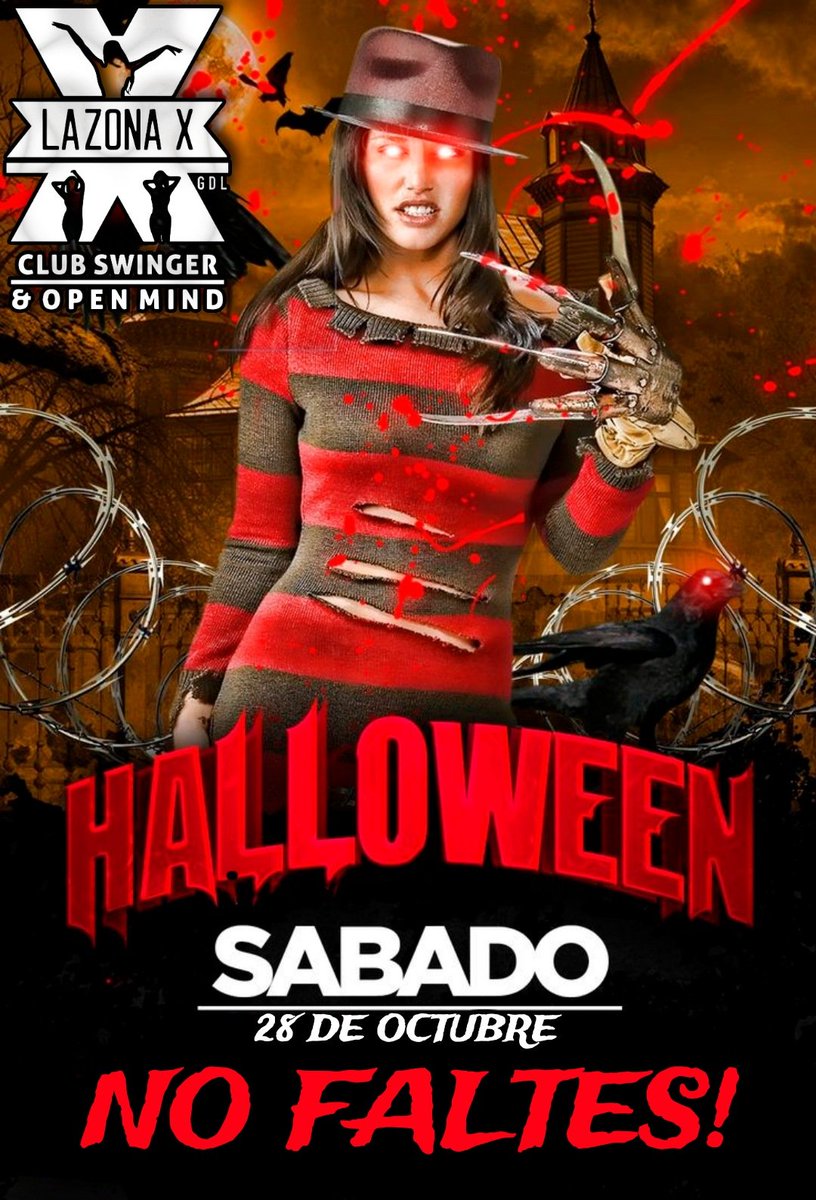 LaZonaXClub's tweet photo. Semana De Halloween 
Te Daremos Gritos De Placer 🔥

Te Esperamós Apartir De Las 9 Pm
Este Viernes 27 y Sábado 28 De Octubre

En La Zona Más Caliente De Guadalajara
Donde Además Tendremos Premios A Los Mejores Disfraces 🪙

No Faltes! https://t.co/Y0Gw8lhafc