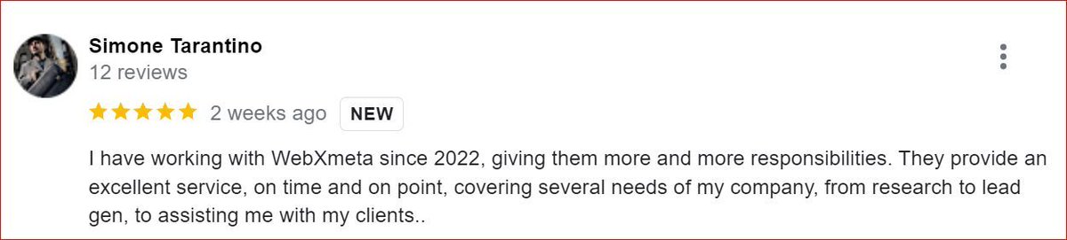 Web_X_Meta's tweet image. Looking for a partner who delivers excellence, on time, and covers all your company&apos;s needs? Don&apos;t just take our word for it – hear it from our clients! 
Thank you for your trust and collaboration, @simonetarantino ! 🙏

#WebXmeta #ClientFeedback #ServiceExcellence